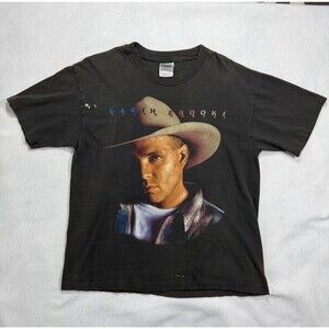 Vintage Garth Brooks the horses tour Concert T Black Size Medium T-shirt